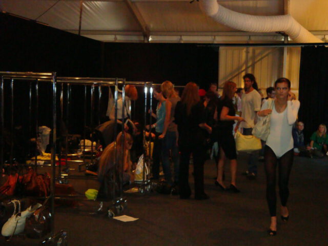 Karen ly Germany - Mercedes Benz Fashion Week Backstage