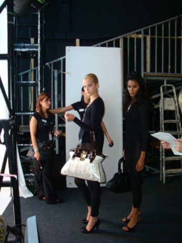 Karen ly Germany - Mercedes Benz Fashion Week Backstage