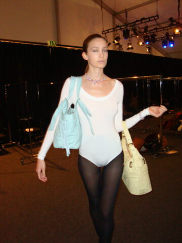 Karen ly Germany - Mercedes Benz Fashion Week Backstage