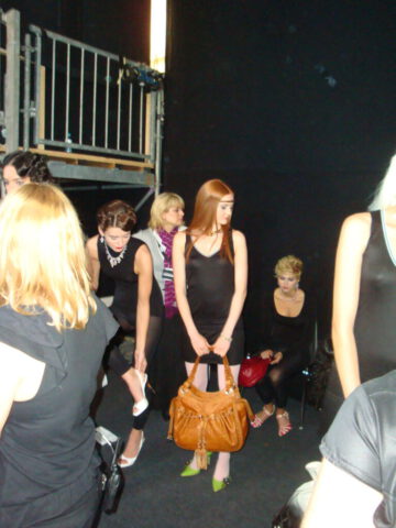 Karen ly Germany - Mercedes Benz Fashion Week Backstage