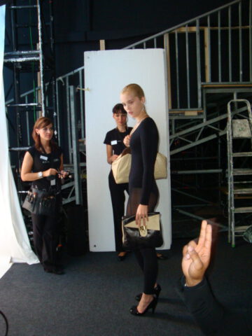 Karen ly Germany - Mercedes Benz Fashion Week Backstage