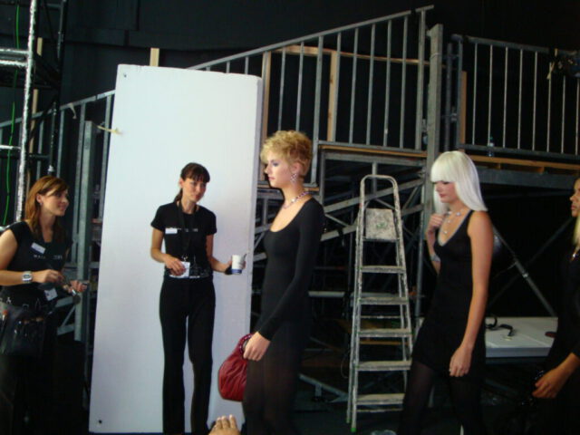 Karen ly Germany - Mercedes Benz Fashion Week Backstage
