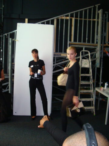 Karen ly Germany - Mercedes Benz Fashion Week Backstage