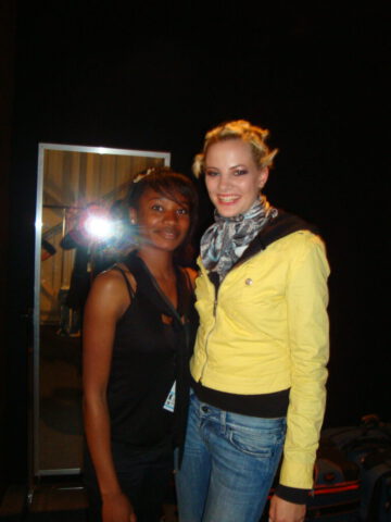 Karen ly Germany - Mercedes Benz Fashion Week Backstage